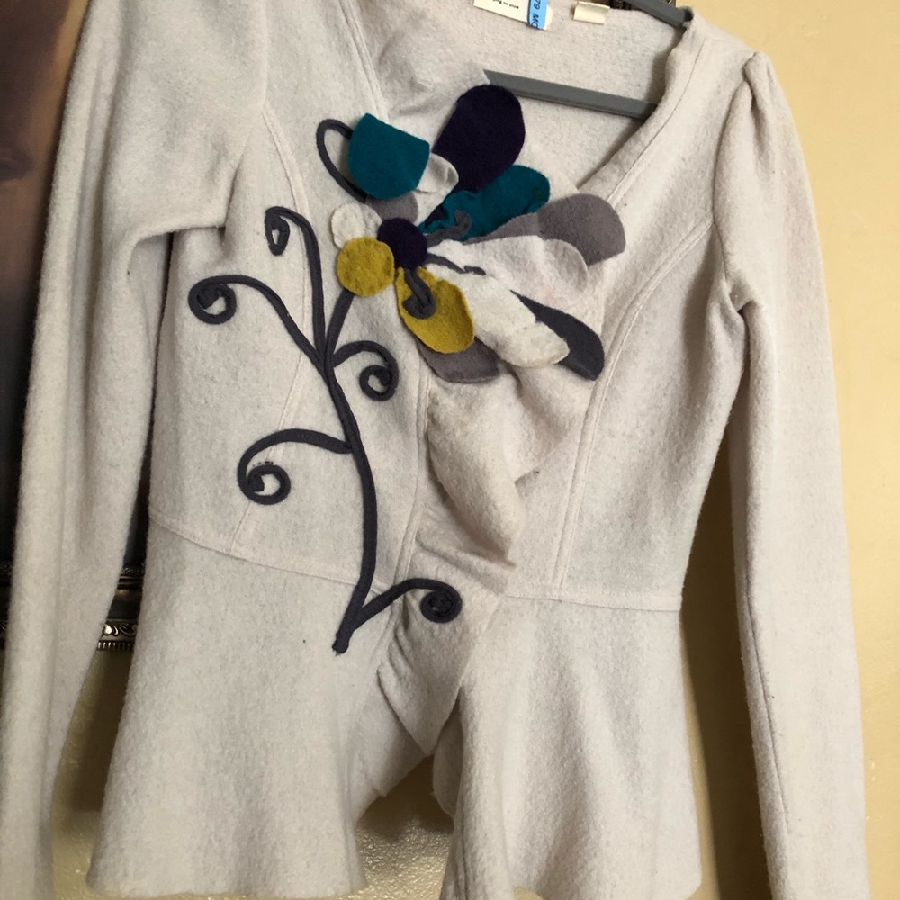 Sweater a unique . Anthropologie piece .
